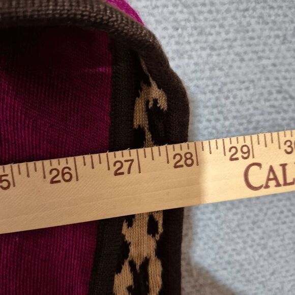 Lauren Ralph Lauren Women's Merino Wool Blend Reversible Animal Print Cape OS - Picture 8 of 11